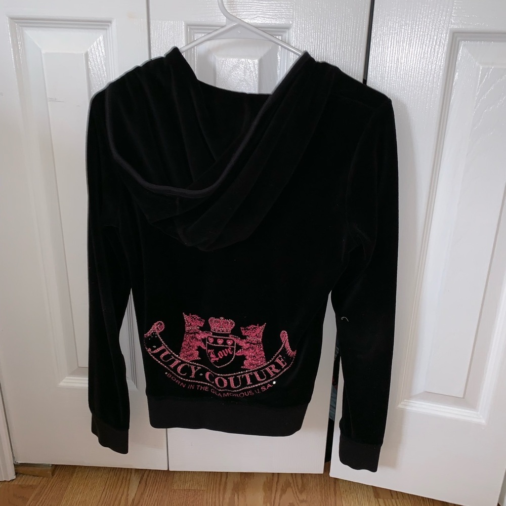 Juicy Couture zip up velour sweatshirt
